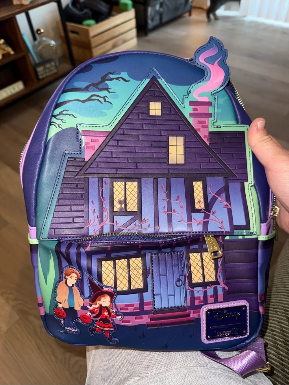 Loungefly Disney Hocus Pocus Sanderson Sisters House Glow In The Dark Mini BP